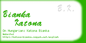 bianka katona business card